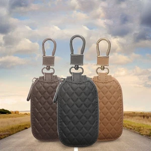 Schlüsseltasche Leder Schlüsseletui Schlüsselmappe Schlüsselmäppchen für logo - Bild 1 von 57