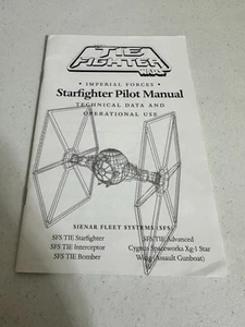 Tie Fighter Star Wars Starfighter Pilot Manual Technical Data & Operational Use - Picture 1 of 3