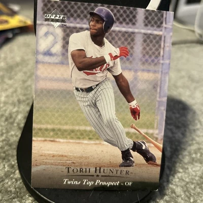 1995 Upper Deck Minor League Top Prospect - Torii Hunter #128 - Image 1 of 4