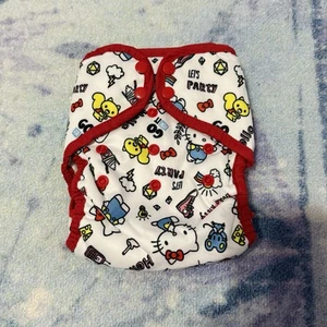 NWT Thirsties Hello Kitty My Friends Natural Pocket One Size Cloth Diaper Sanrio - Picture 1 of 2