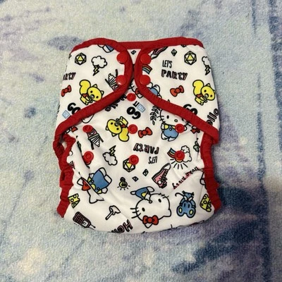 NWT Thirsties Hello Kitty My Friends Natural Pocket One Size Cloth Diaper Sanrio - Image 1 of 2
