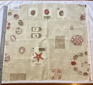 Osborne & Little - CHESIL - 27 W x 25 L Fabric Sample - England 100% Linen - Picture 1 of 8