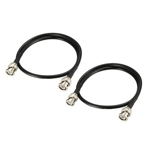 RG58 Coaxial Cable with BNC Male to BNC Male Connectors 50 Ohm 20 Inch 2pcs - Picture 1 of 5