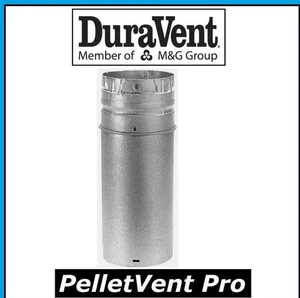 DuraVent 4PVP-12A 4" Inner Diameter - PelletVent Pro Type L - Stainless Steel - Picture 1 of 1