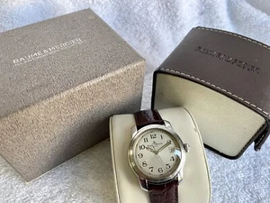 Baume & Mercier 100 Meter wasserdichter Kalender Stahl Schweizer Uhr mit Box - Bild 1 von 11