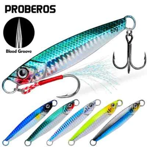 PROBEROS Luya Placa de Hierro Mar Pesca Metal Cebo Biónico - Imagen 1 de 26