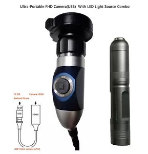 Endoscopy Camera USB Rigid Endoscope ENT 10W LED Light Source Combo Portable - Picture 1 of 10