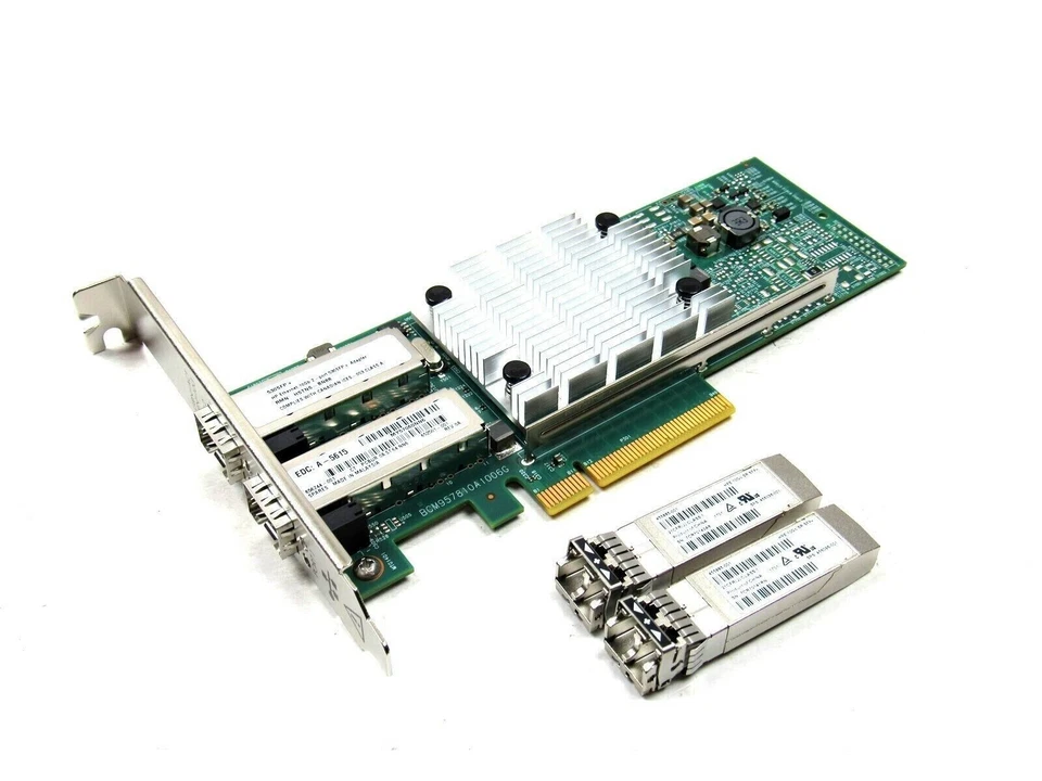 652503-B21 HP 530SFP+ 10GB PCI-E CARD 652501-001 656244-001 2 x SFP BOTH BRACKET - Image 1 of 2