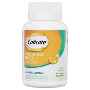 Caltrate Vitamin D 1000IU 180 Capsules - Picture 1 of 4