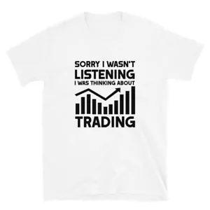 T-shirt maglietta scusa non ascoltavo commerciante contorno nero - Foto 1 di 12