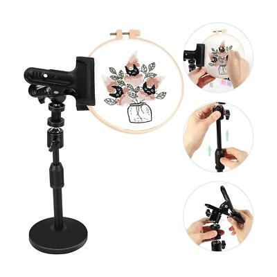 Embroidery Frame Holder Embroidery Hoop Stand Multipurpose with Hinge Clip - Image 1 of 4