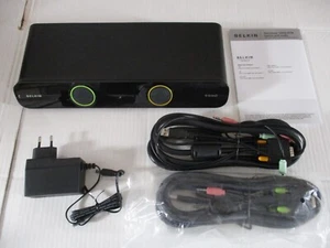Belkin F1DS102Lea Commutateur KVM de bureau 2 voies USB/VGA noir - - Photo 1/13