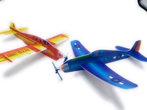 12 Styroporflieger Flugzeug Wurfgleiter versch. Modelle Mitgebsel Tombola Neu - Bild 1 von 3