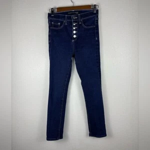 Veronica Beard 24 Debbie 10" Skinny High Rise Button Fly Denim Ankle Crop Jeans - Bild 1 von 9