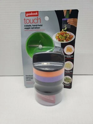 goodcook, 3 em 1, 3 lâminas, espiralizador vegetariano portátil, macarrão saudável - Imagem 1 de 3