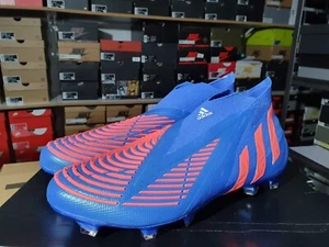 Adidas Predator Edge+ FG Turbo blu senza lacci UK 8.5 US 9 GZ9002 - Foto 1 di 6