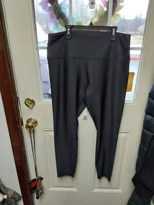 Nwt Avia Womens Plus Sheen Leggings Black XXL 20 - Picture 1 of 2