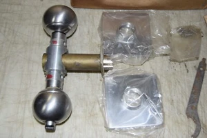 New Old Stock! Sargent 8-zeiliger gebohrter Schlossknopf silber *hochwertig* *ohne Schlüssel* - Bild 1 von 6