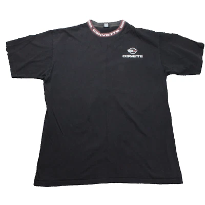 Vintage Corvette T Shirt Y2K Mens XL Black Made in USA - Image 1 of 4
