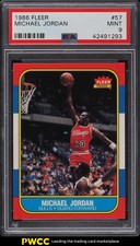 1986 Fleer Basketball Michael Jordan ROOKIE RC #57 PSA 9 MINT