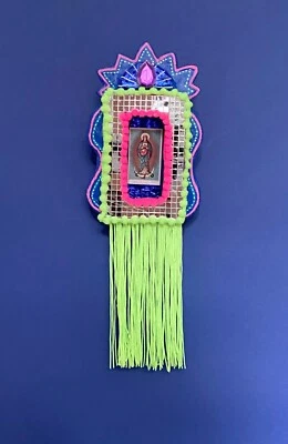 Handmade Mexican style Nicho, assemblage wall art Christmas/Birthday gift. no.31 - Image 1 of 4