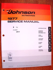 Factory Service Manual - 1977 Johnson 2hp - Picture 1 of 1
