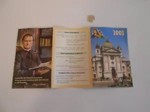 CALENDARIETTO RELIGIOSO MARIA AUSILIATRICE 2003 - Picture 1 of 2