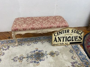 64471 COX Furniture Window Bench Stool Ottoman - Picture 1 of 10
