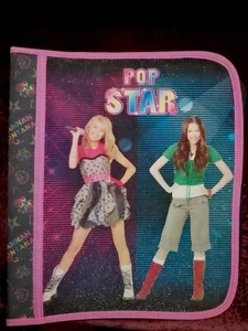 Branded Disney Hannah Montana Miley Cyrus Pop Star Padded Zip 3 D-Ring Binder - Picture 1 of 7