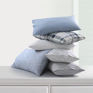 Cotton Percale Queen Size Bed Sheet Set 300 Thread Count Extra Deep Pockets Prin - Picture 1 of 3