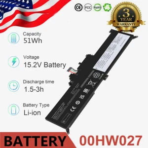 Battery Genuine For Lenovo ThinkPad Yoga 260 370 X380 00HW026 00HW027 01AV433 - Picture 1 of 12