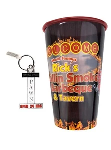 Lote de tazas de plástico para barbacoa humo Rick Harrison Rollin estrellas peón llavero Las Vegas - Imagen 1 de 7