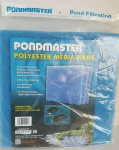 Pondmaster Pond Filtration polyester 3 media pads #12201 ** New ** - Picture 1 of 2