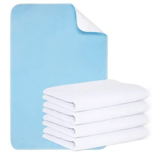 Reusable Incontinence Bed Pads (4 Packs), washable bed pad, Heavy Absorbency ... - Picture 1 of 6