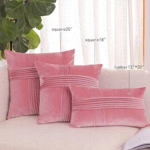 2er Pack Dekokissenbezüge Sofa Deko Samt Kissenhüllen Premium Kissenbezug - Bild 1 von 66