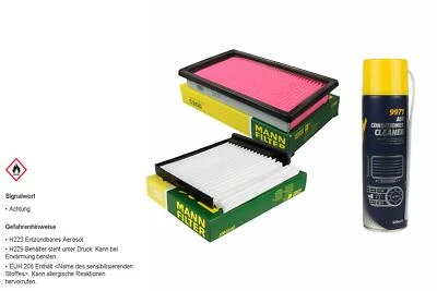 MANN FILTER Paket MANNOL Klimareiniger für Nissan Tiida Schrägheck C11 1.6 1.8 - Bild 1 von 4