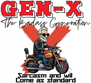 Gen x personalised tshirt custom made unique design mens wear tees generation x - Picture 1 of 4