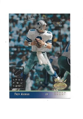 1993 SP Troy Aikman Dallas Cowboys #64 Football Trading Cards NFL - Image 1 of 2