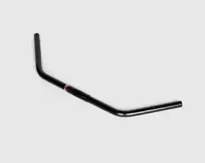 Nitto B812AA Flat Swept Back Bicycle Handlebars 25.4mm Clamp 610mm Wide Black - Picture 1 of 1