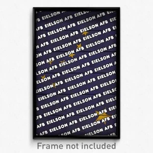 Eielson AFB Alaska Poster (AK City Souvenir 11x17 Town Print) - Picture 1 of 1