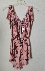 Top Shop Cold Shoulder Ruffle Romper Size Small New With Tags #1V137 - Picture 1 of 8