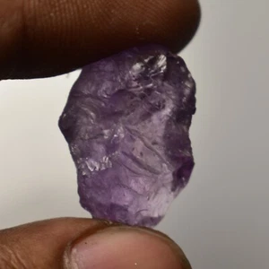 Large Amethyst Rough 18 Cts Natural Brazilian Purple Amethyst Stone For Jewelry - Picture 1 of 5