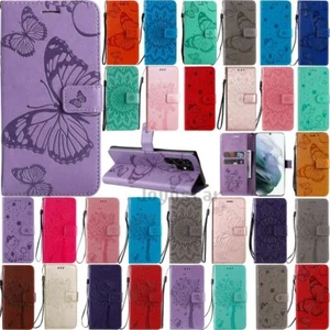 For Samsung Galaxy S22 Plus S21 Ultra S22 Wallet Card Holder Leather Case Cover - Picture 1 of 47