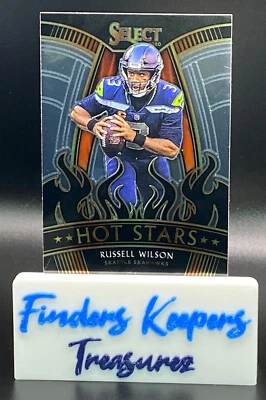 2020 RUSSELL WILSON PANINI SELECT FOOTBALL HOT STARS #HS18    SEAHAWKS - Image 1 of 2