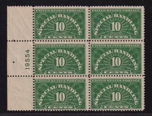 1940 Special Handling Sc QE1b dry printed MNH nice OG plate block of 6 19554 L - Picture 1 of 1