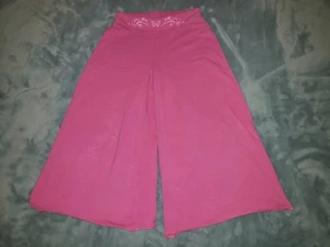 Camiseta de algodón rosa brillante para niños Place niñas (14) fondo de campana pierna ancha capri - Imagen 1 de 6