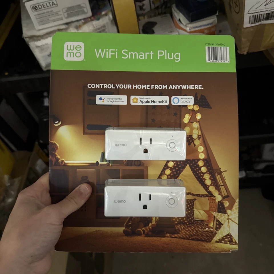 NEW Wemo Wi-Fi Smart Plug 2-pack Work w/Alexa Google Assistant Nest Sealed - Image 1 of 1