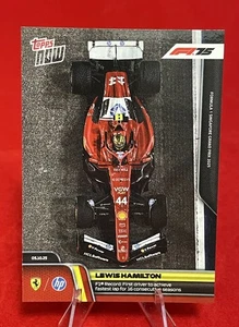 2025 Formula 1® Topps NOW® Lewis Hamilton Card 69 PR: 4082 Fastest Lap / 16 Yrs - Picture 1 of 2