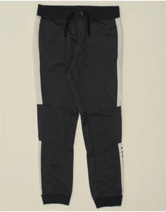 REEBOK Boys Tracksuit Trousers Joggers 7-8 Years Small Black Colourblock HV13 - Picture 1 of 4