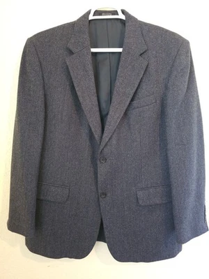 Abrigo deportivo John Ashford para hombre 46L negro tostado pata de gallo a cuadros blazer de 2 botones Foto 1 de 4